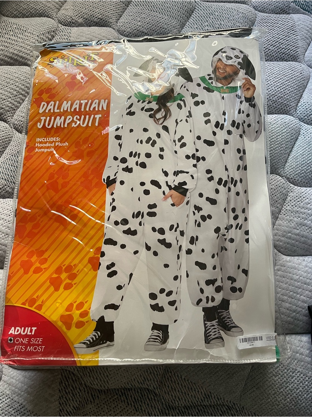 Spirit Dalmatian Jumpsuit Pajama - White and Black